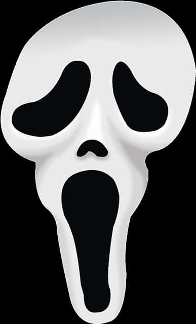 Scream Movie Ghostface Mask PNG with transparent background