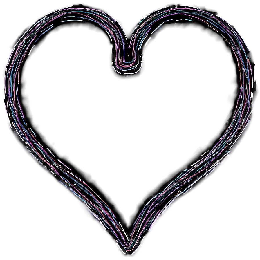 Scribble Heart Shape Png Equ