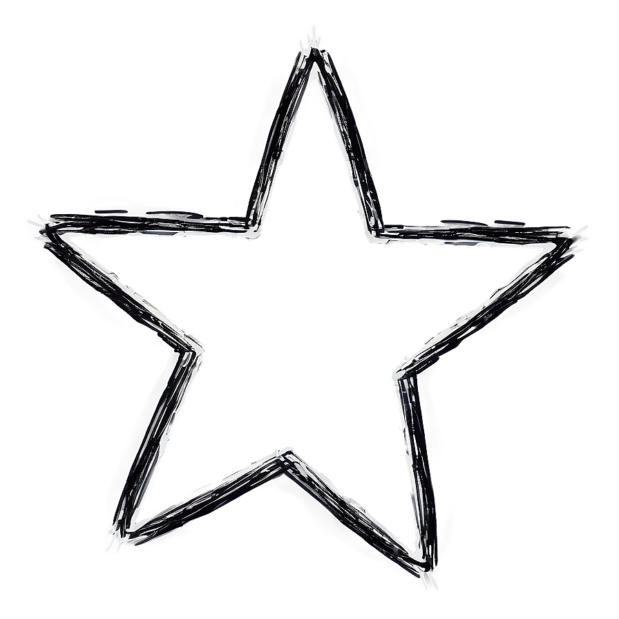 Scribble Star Symbols Png 06202024