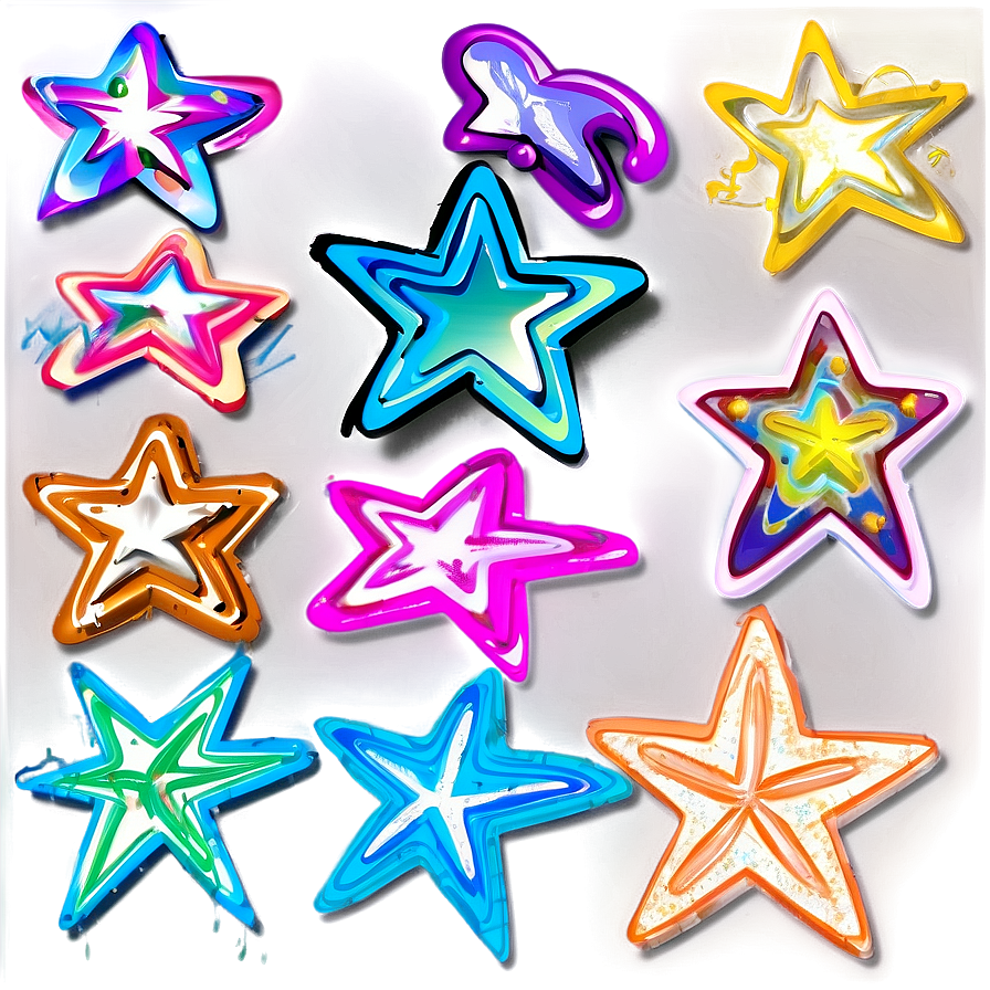 Scribble Star Symbols Png 97