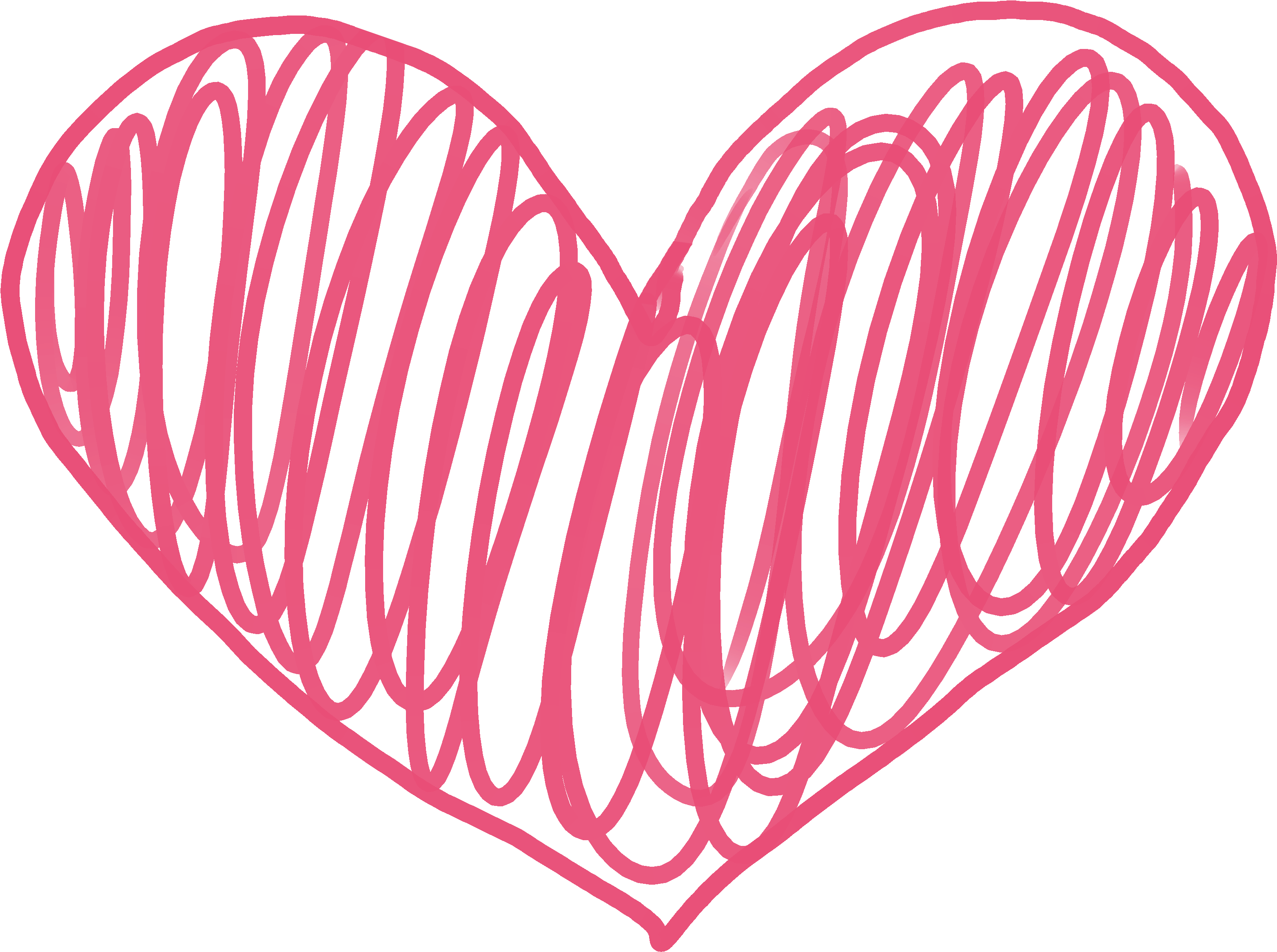 Doodle Hearts Png - Transparent Background Doodle Heart Clip Art, Png Download PNG with transparent background