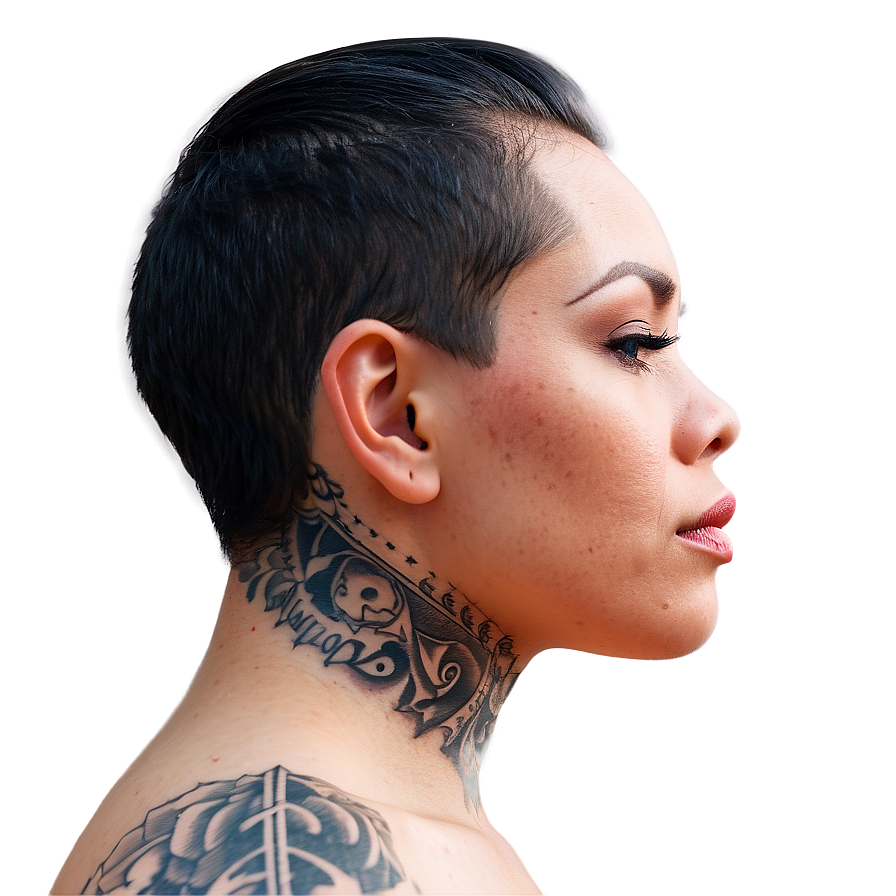 Script Neck Tattoo Imagery Png 68