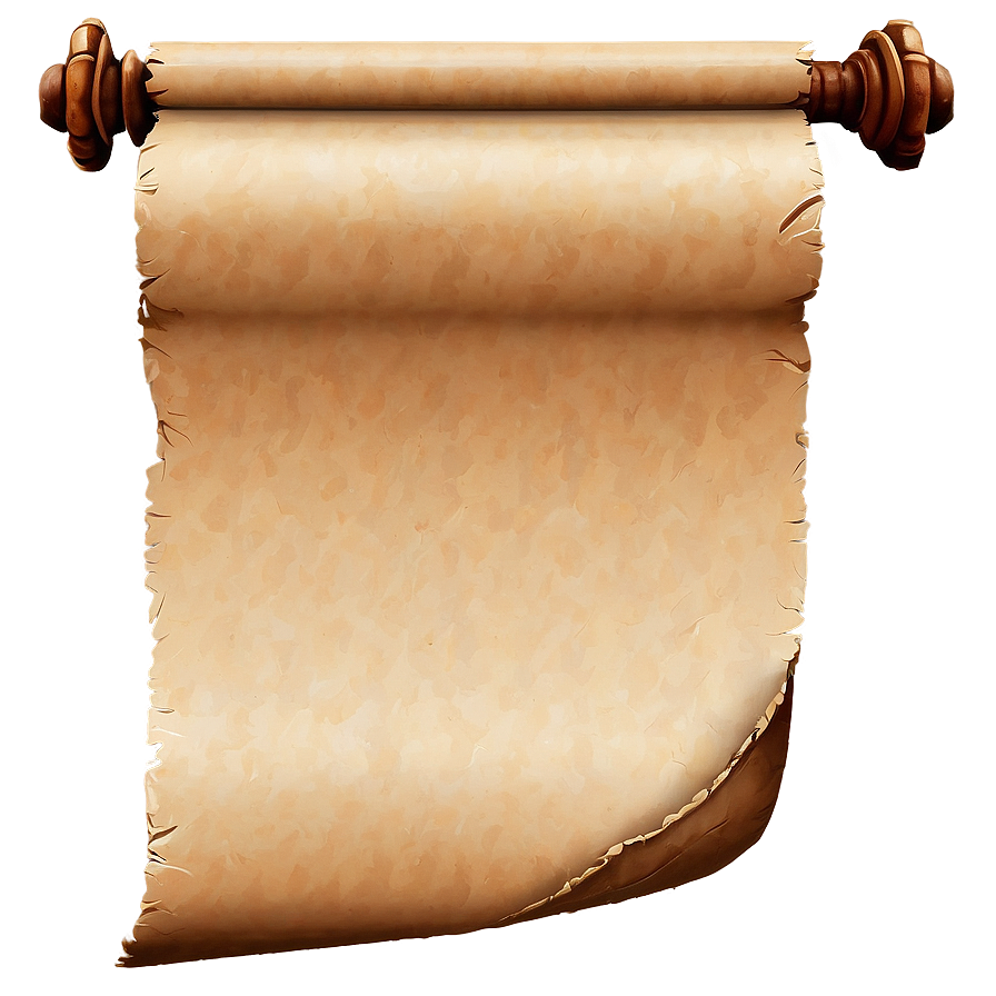 Scroll Banner On Parchment Paper Png 06272024