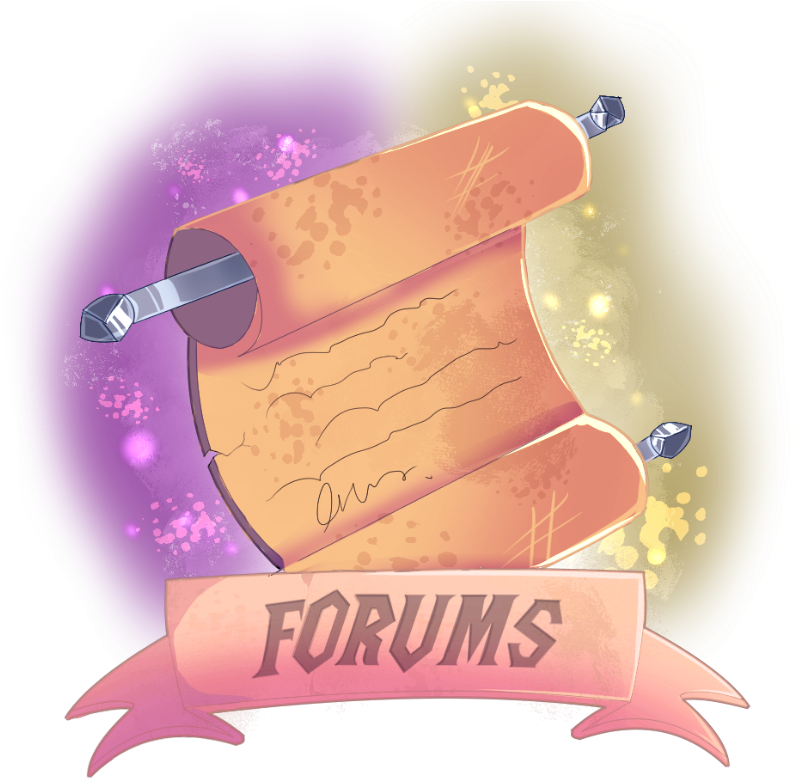 Scrolling Forum Banner PNG with transparent background