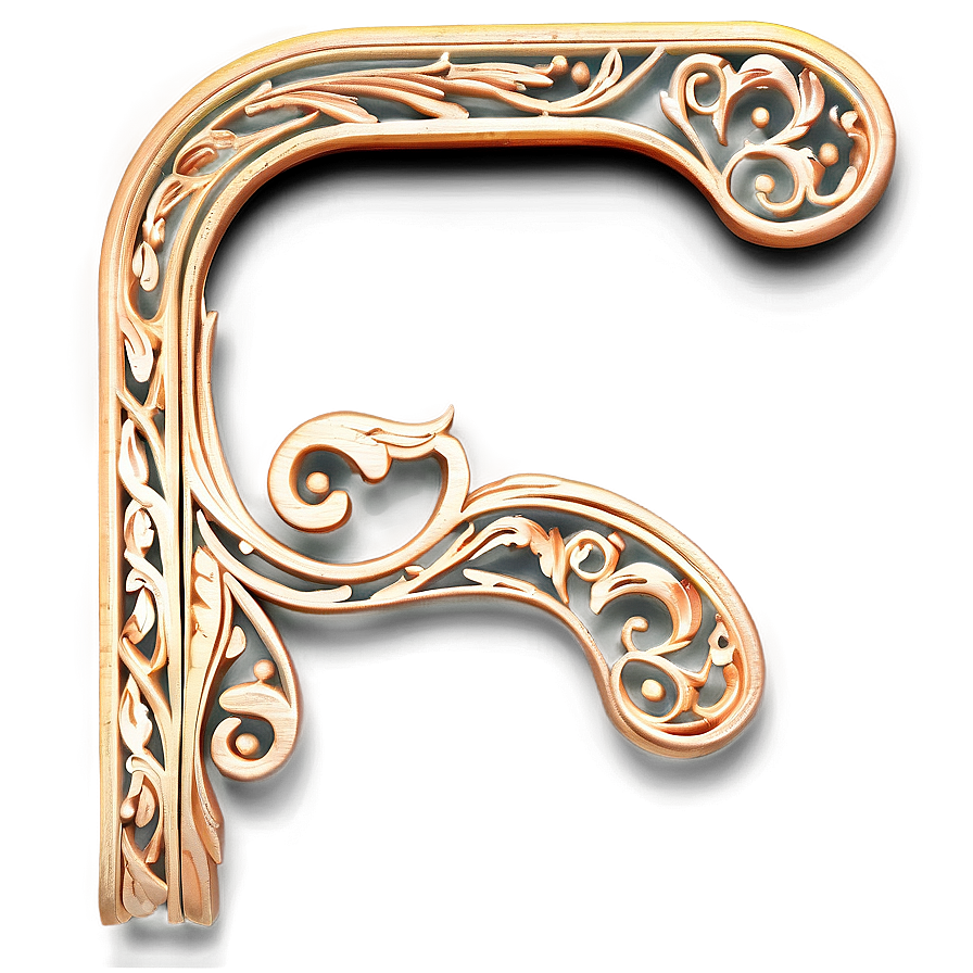 Scrollwork Corner PNG 06122024 PNG with transparent background