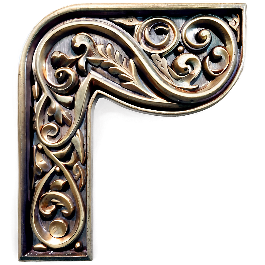 Scrollwork Corner PNG rht48 PNG with transparent background