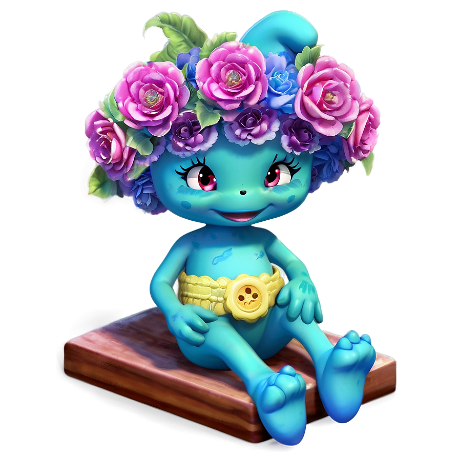 Scrump With Flower Hat Png 65