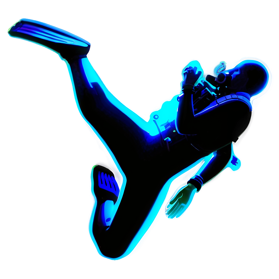 Scuba Diving Silhouette PNG 6 PNG with transparent background