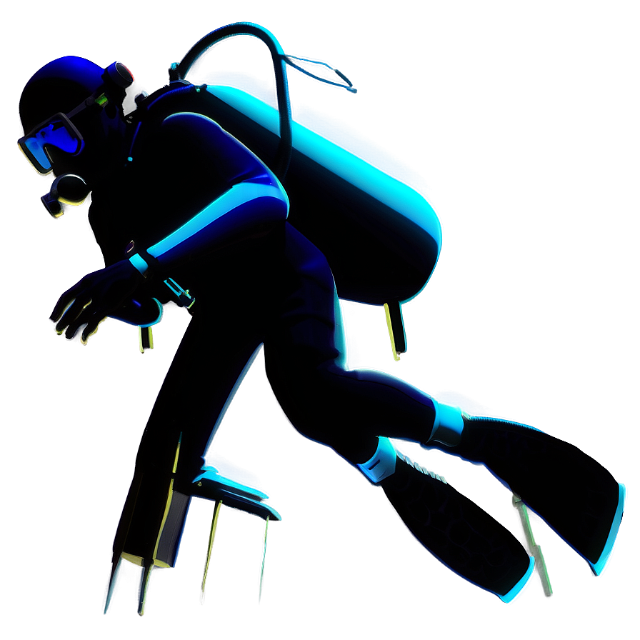 Scuba Diving Silhouette PNG 8 PNG with transparent background