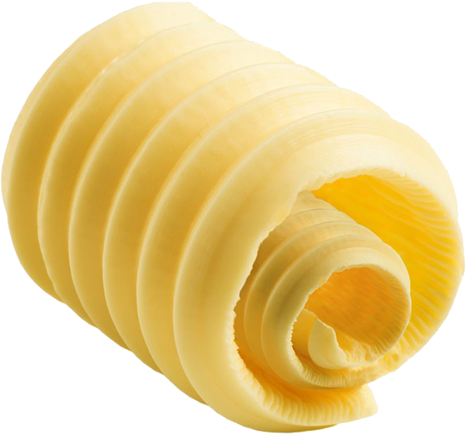 Sculpted Butter Curl PNG with transparent background