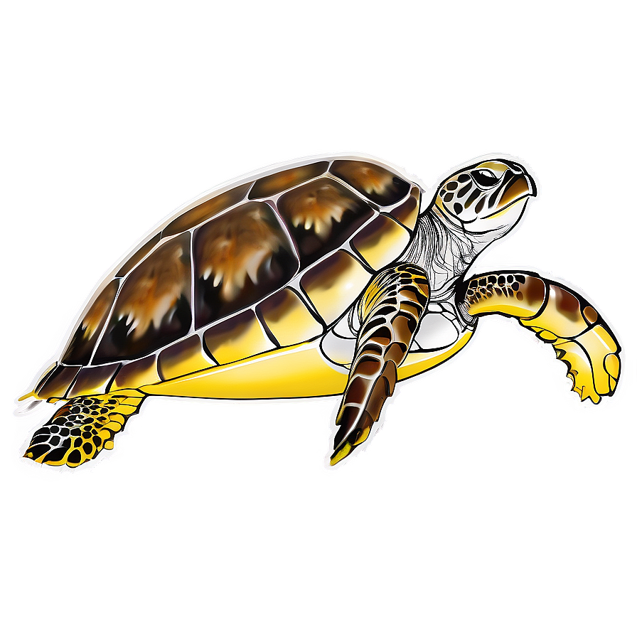 Sea Turtle Following Jellyfish Png Oqo