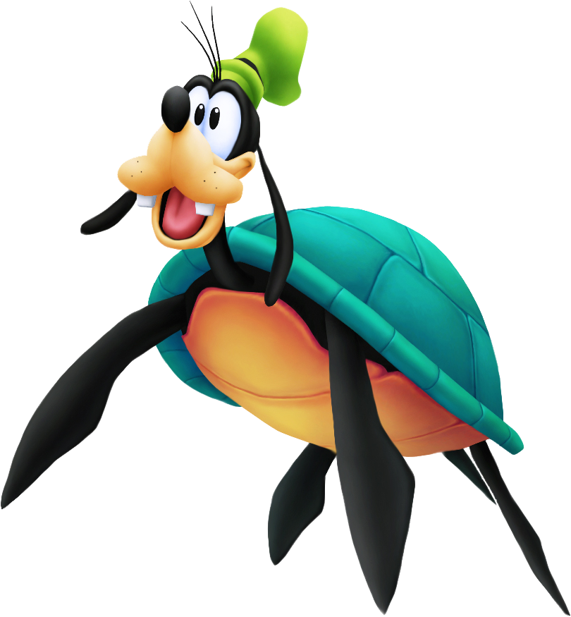 Sea Turtle Goofy - Goofy Little Mermaid Kingdom Hearts, HD Png Download PNG with transparent background