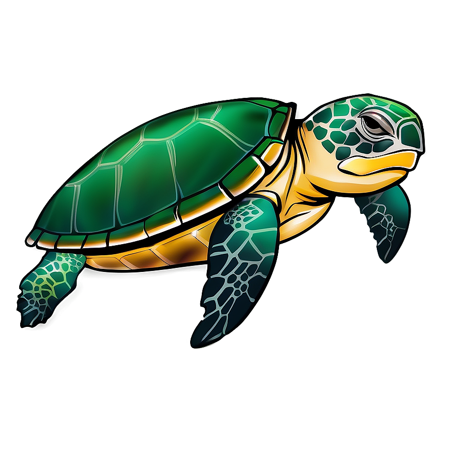 Sea Turtle Illustration Png Qlx