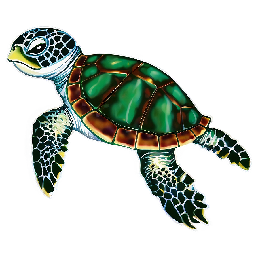 Sea Turtle Vector Art Png Tjm70