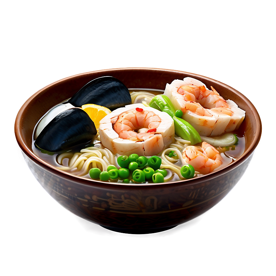 Seafood Ramen Delight Png Tnt