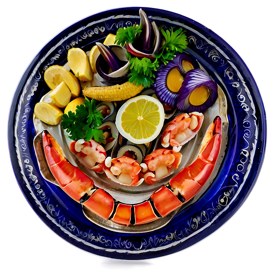 Seafood Serving Plates Png 49