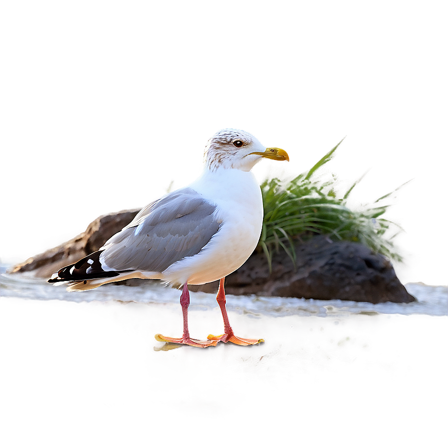 Seagull On Beach Png 05242024