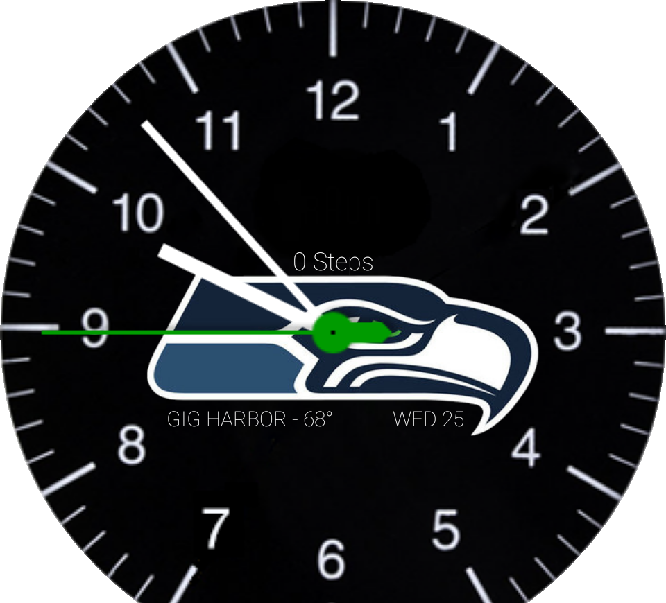 Sports Nfl Seattle Seahawks Black - Seattle Seahawks Logo Black PNG with transparent background
