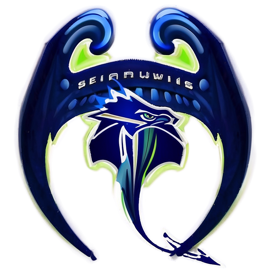 Seahawks Logo With Glowing Edges Png 05242024