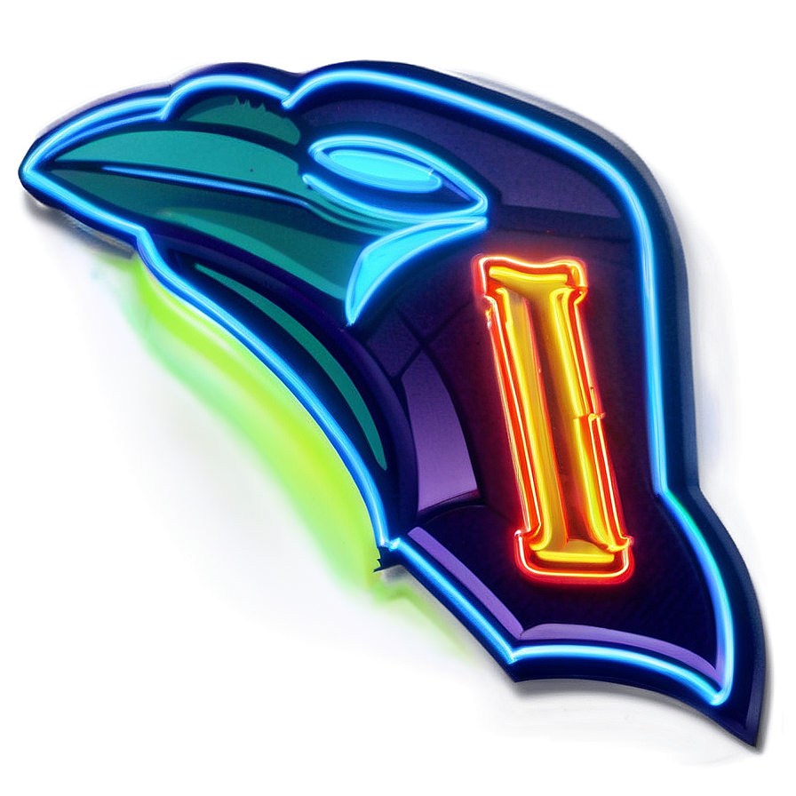 Seahawks Logo With Neon Lights Png Rdr