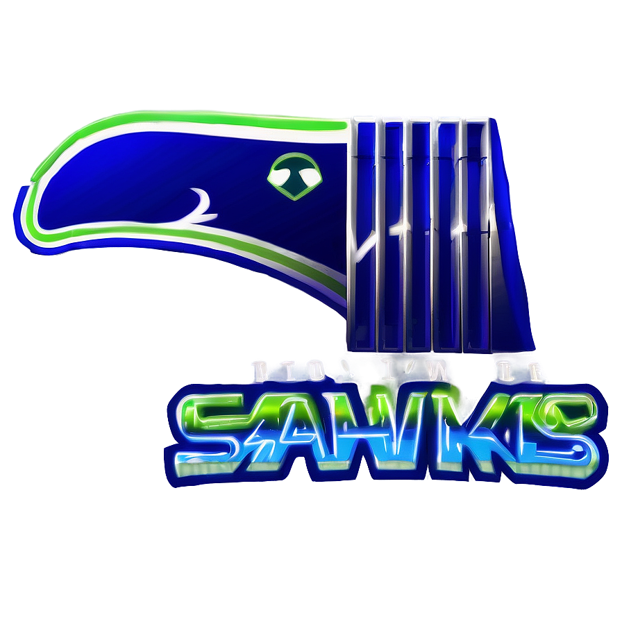 Seahawks Logo With Neon Lights Png Skk67