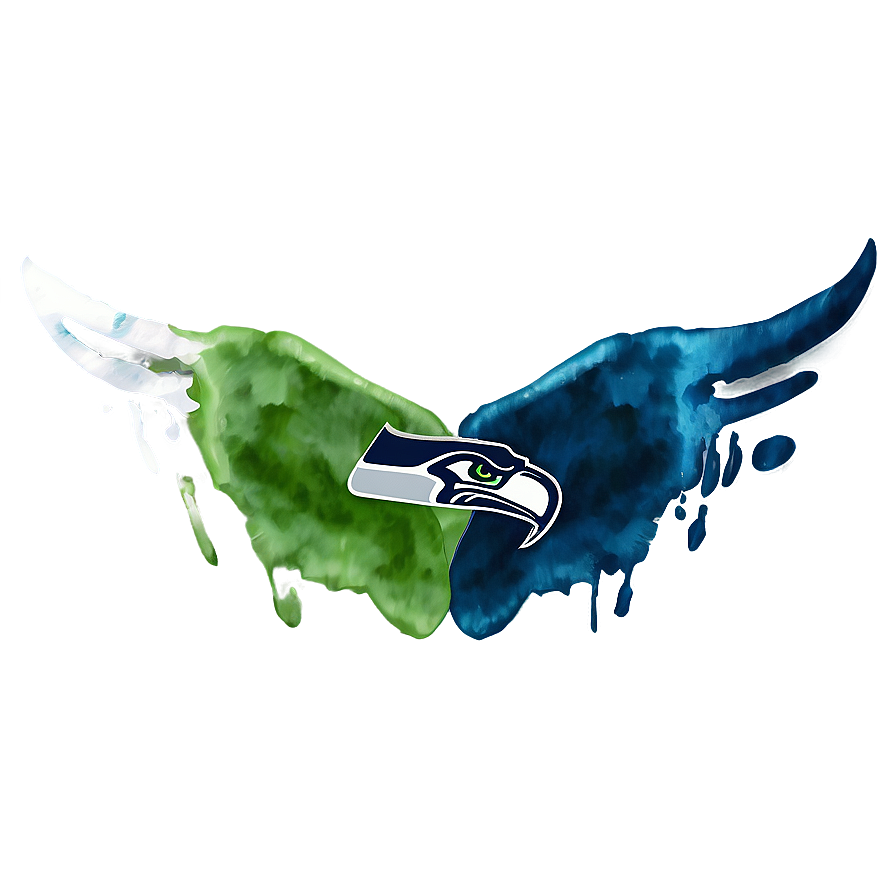 Seahawks Logo With Watercolor Effect Png Vks29