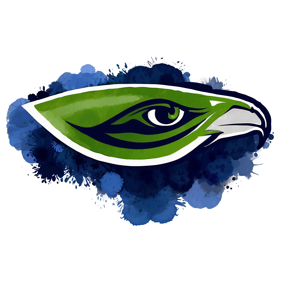 Seahawks Logo With Watercolor Effect Png Xbg