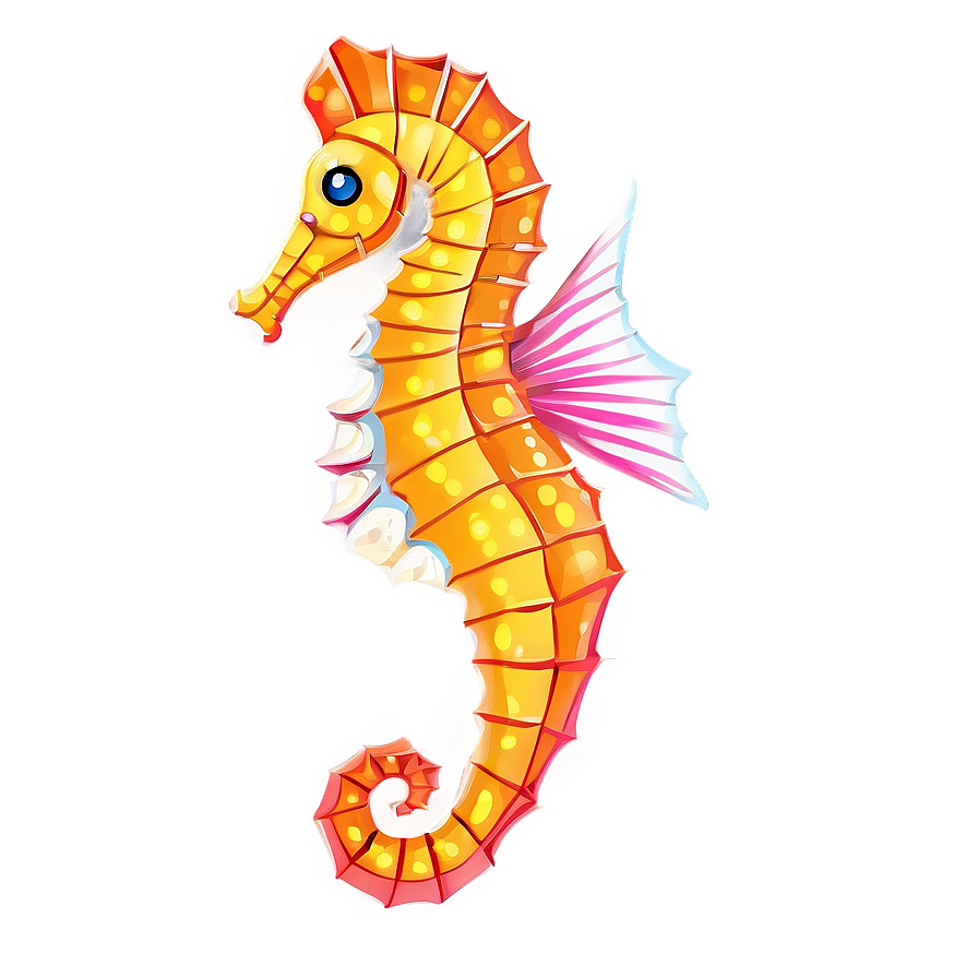Seahorse Illustration PNG 06112024 PNG with transparent background