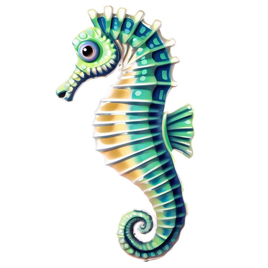 Seahorse Illustration PNG 06112024 PNG with transparent background