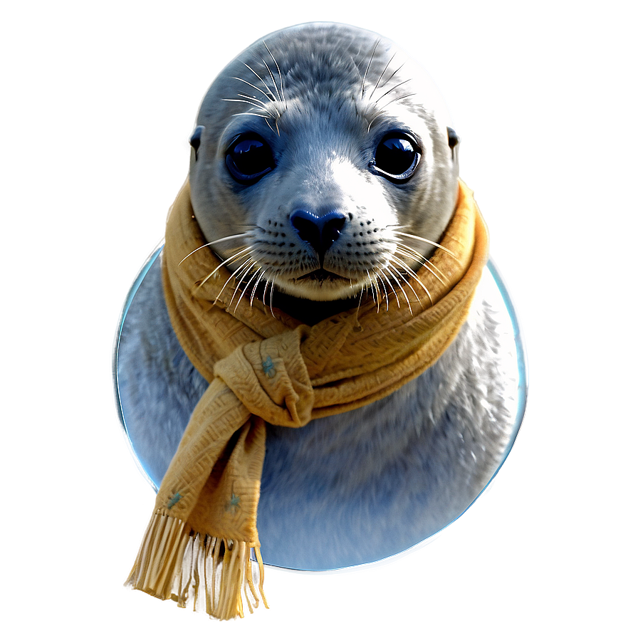 Seal With Scarf Png Hpj