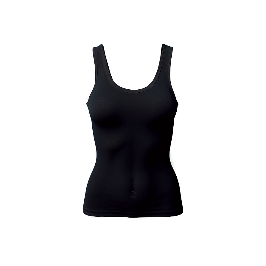 Seamless Black Tank Top Png Ddq