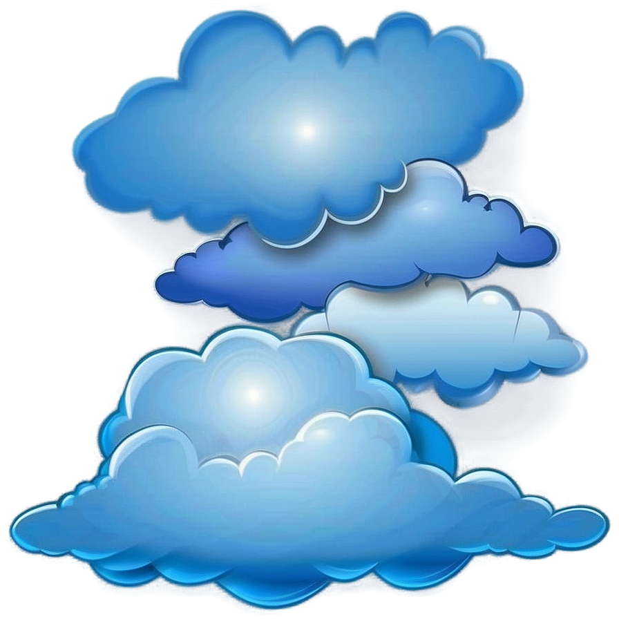 Seamless Blue Clouds Png 06202024