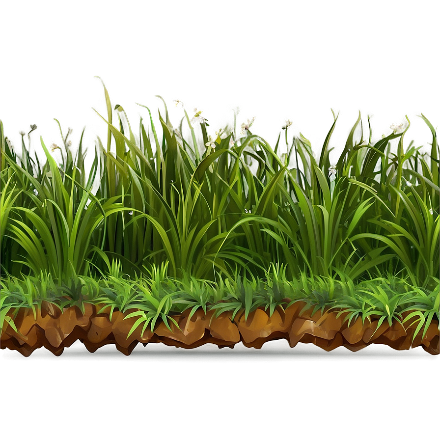 Seamless Cartoon Grass Png 06122024