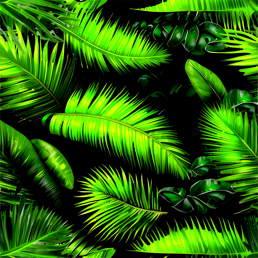 Seamless Tropical Leaf Texture Png 86