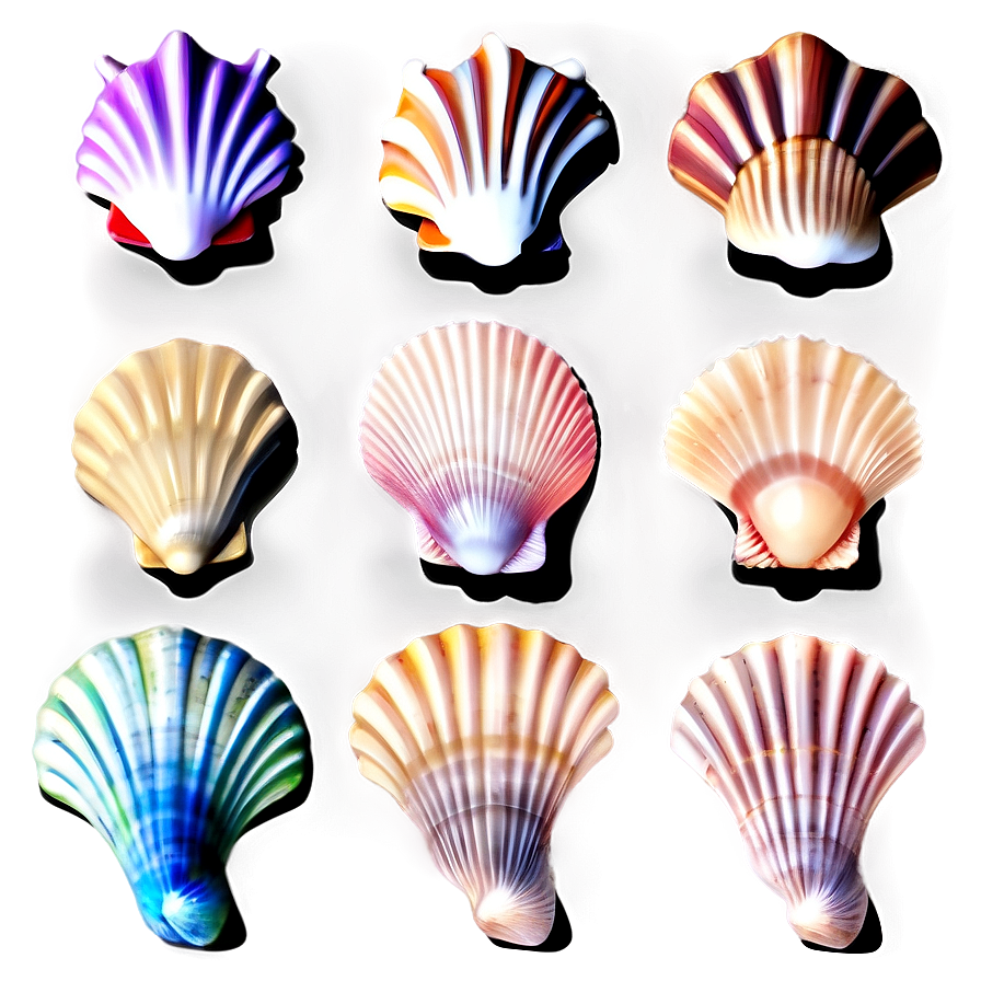 Seashell Silhouettes Png 1