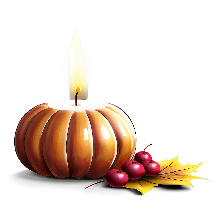 Seasonal Autumn Candle Png 05242024