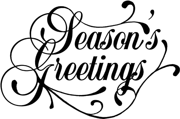 Seasons Greetings Calligraphy