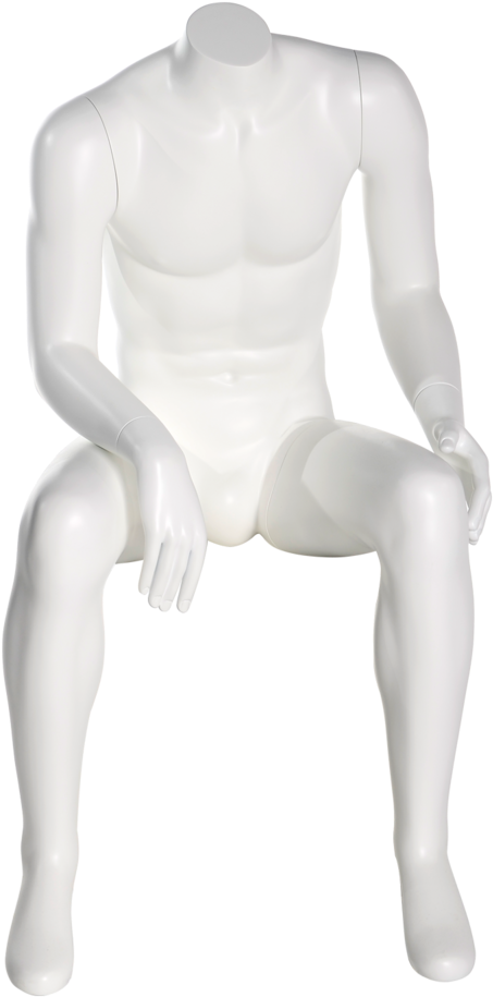 Seated Male Mannequin Display