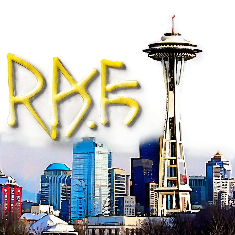 Seattle Skyline In Winter Png 17