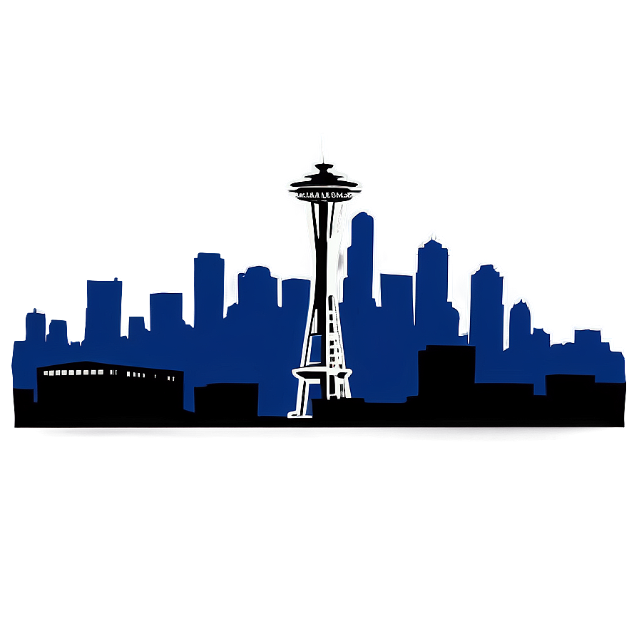 Seattle Skyline Silhouette Png Bdf66