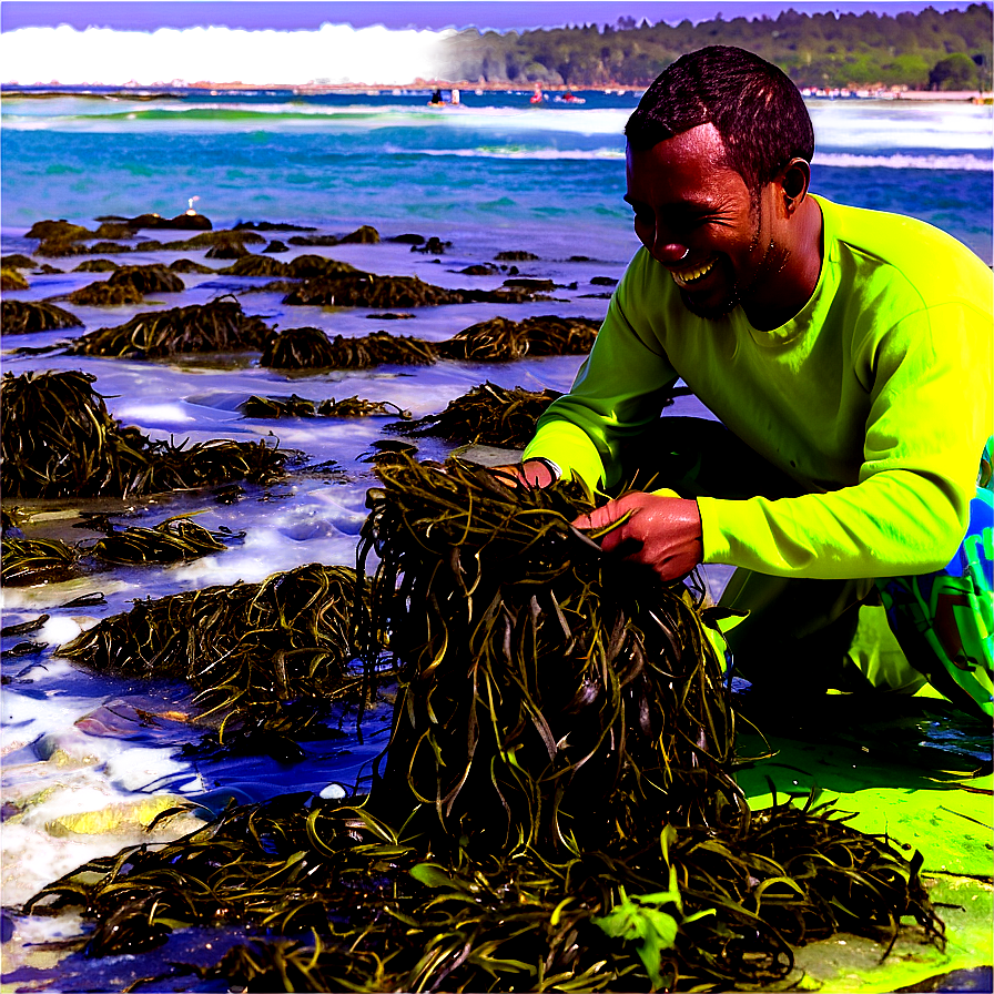 Seaweed Farming Harvest Png 98