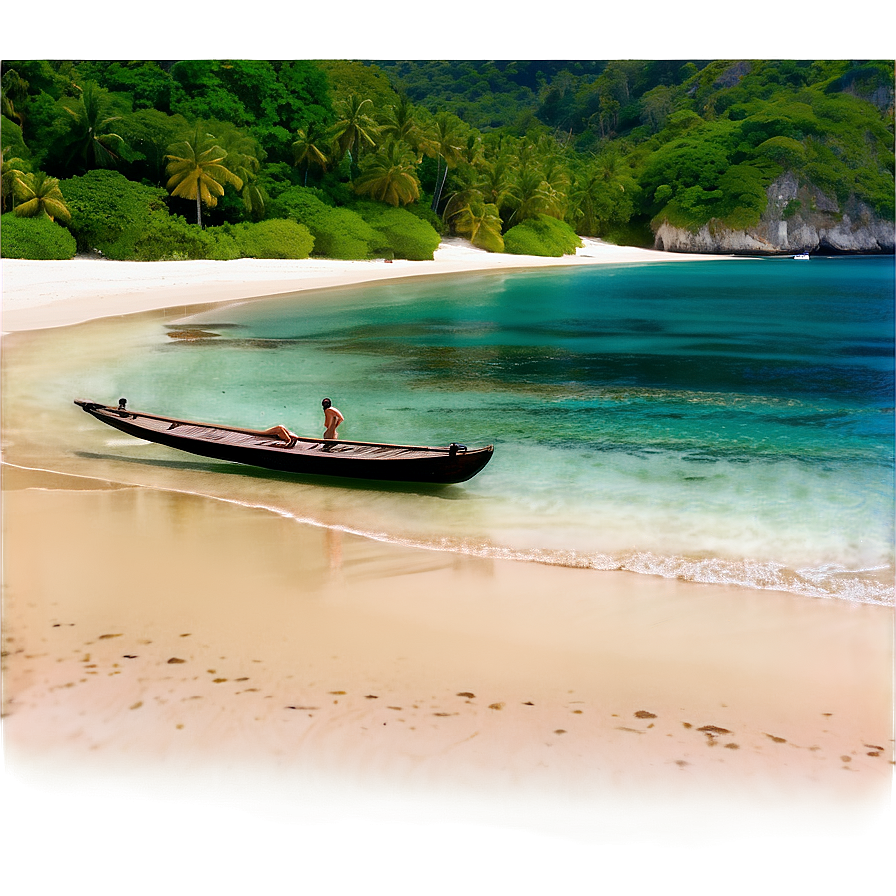 Secluded Beach Escape Png Pgn