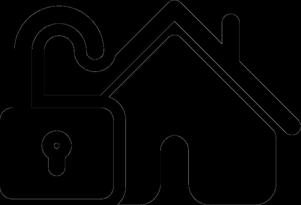 Home Security Unlocked - Home Button Png Icon, Transparent Png PNG image with a transparent background, free high-resolution download