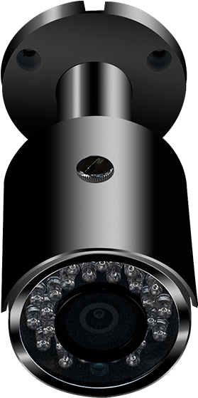 Security Camera Lens Up Close