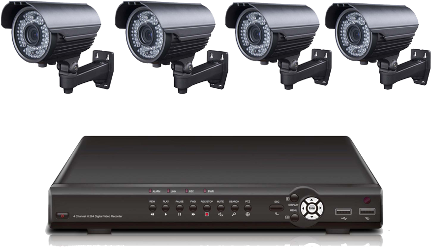 Security Camera Systemwith D V R