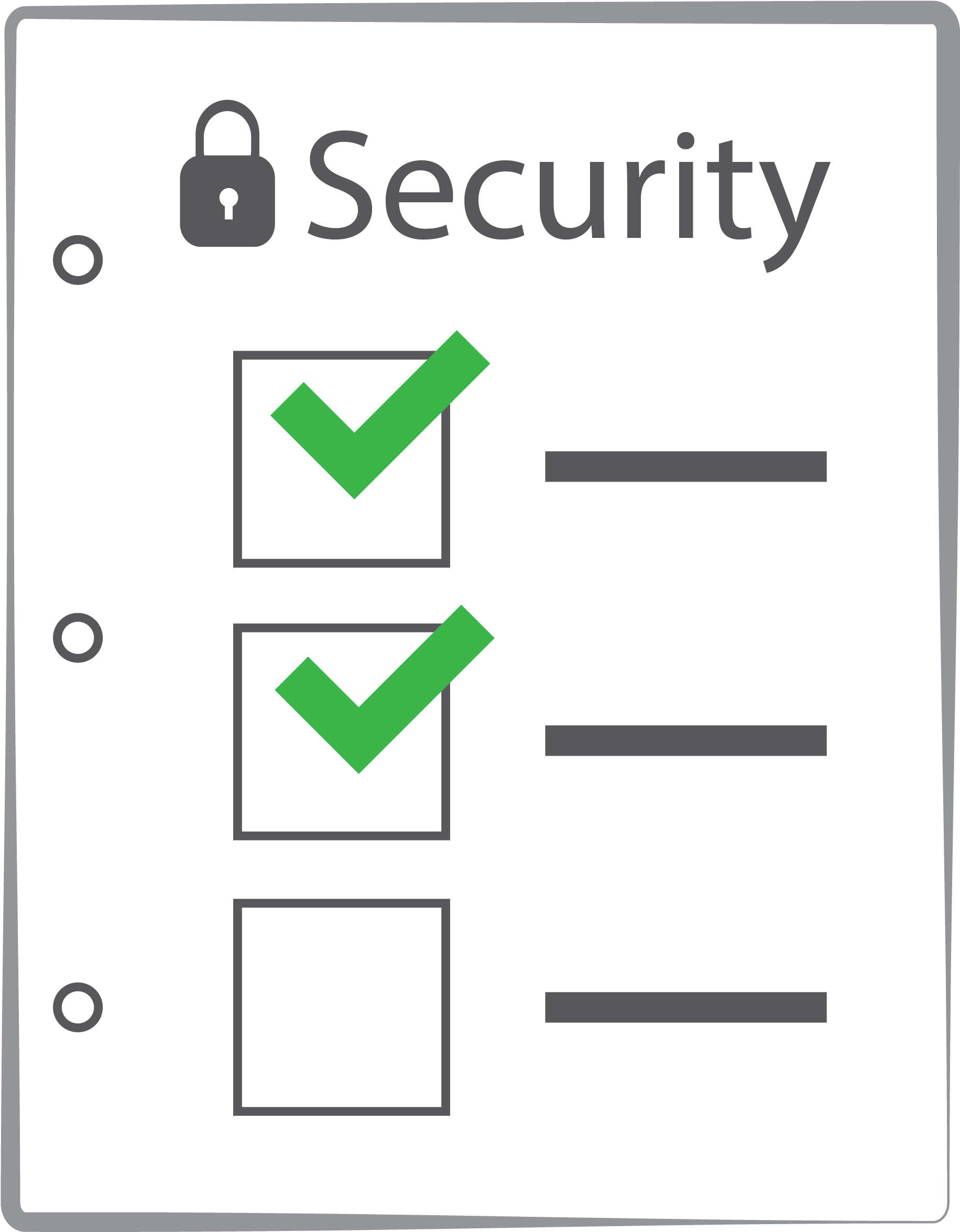 Security Checklist Vector PNG with transparent background