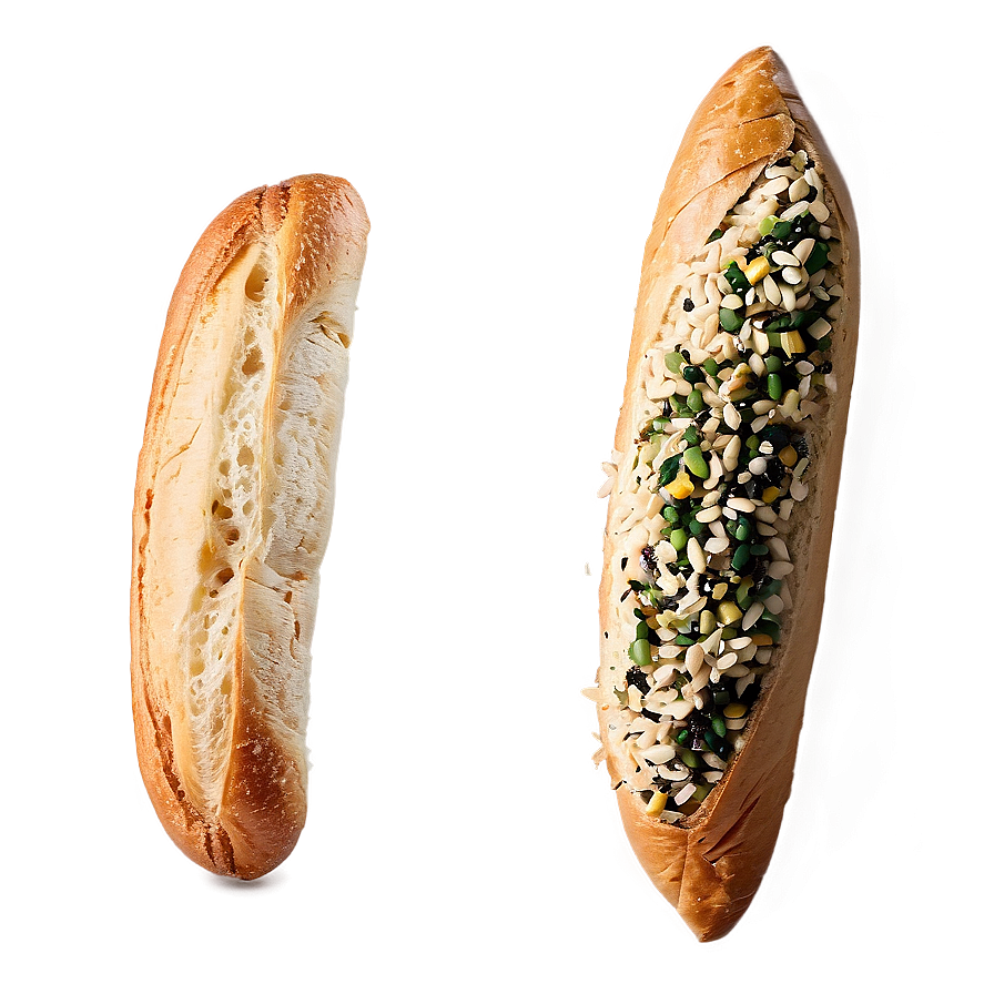 Seed Topped Baguette Png 05252024