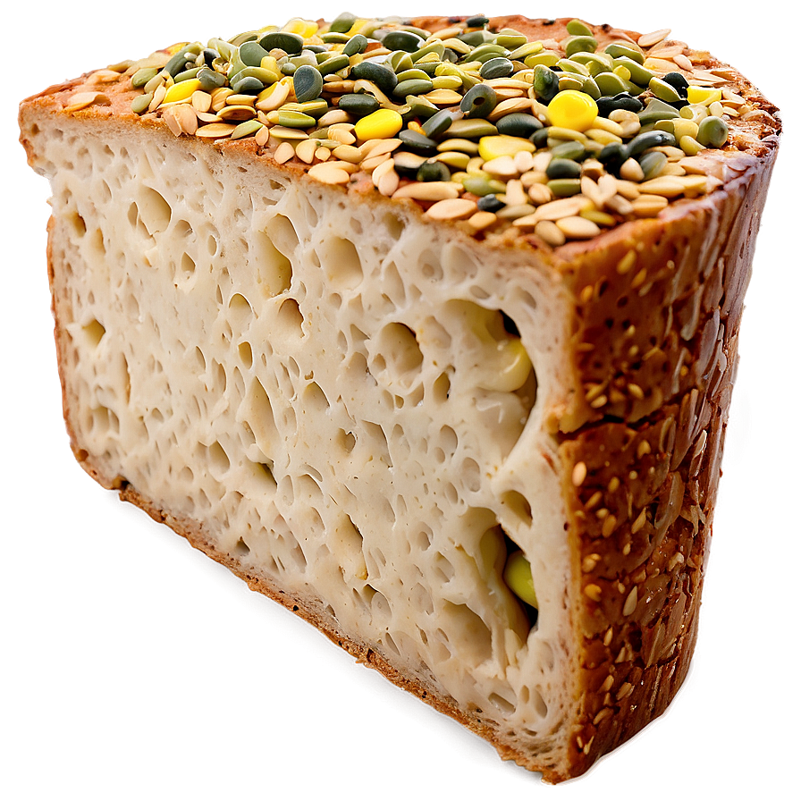 Seed Topped Bread Slice Png Gjf