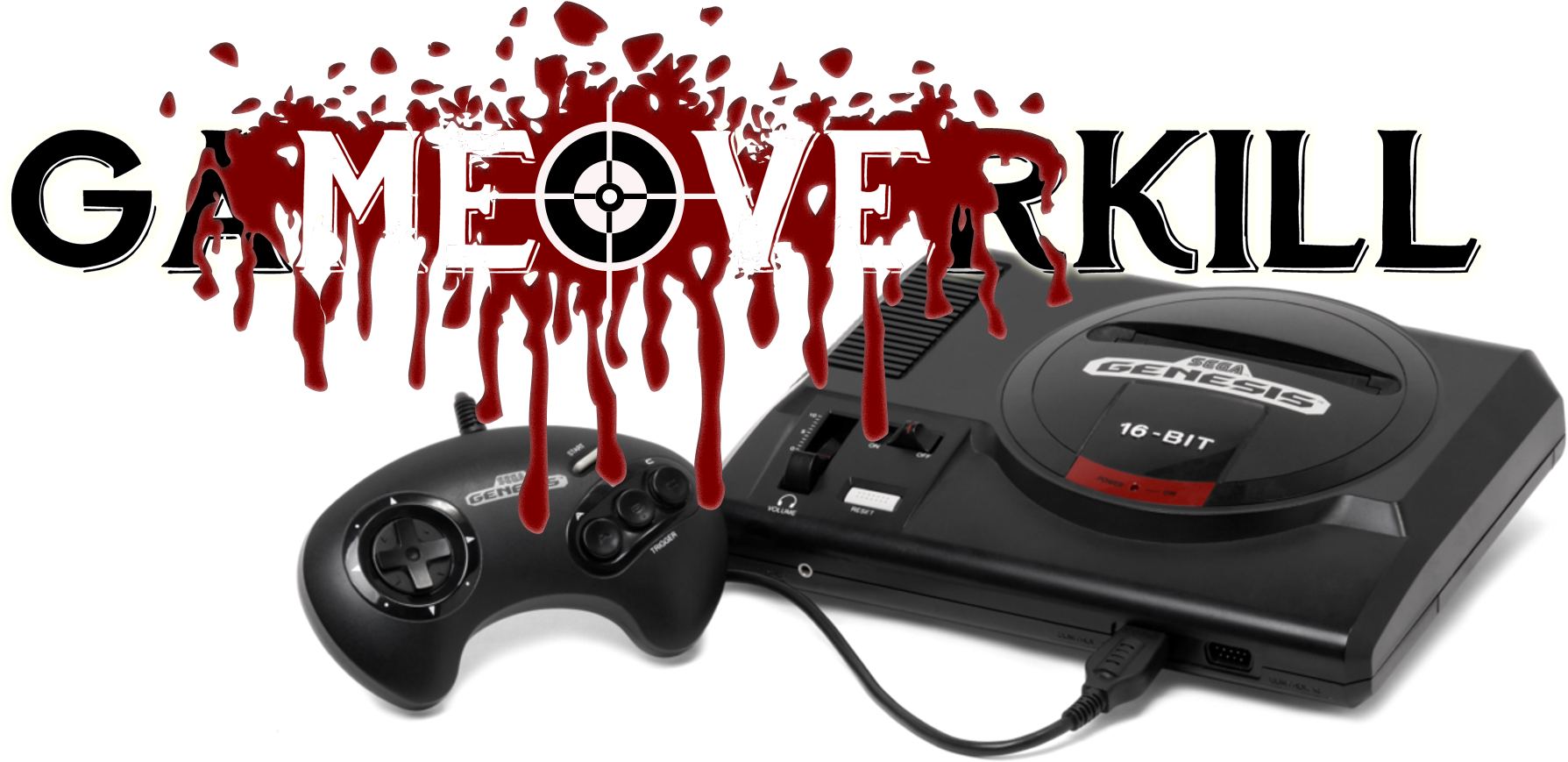 Sega Genesis Game Overkill Graphic