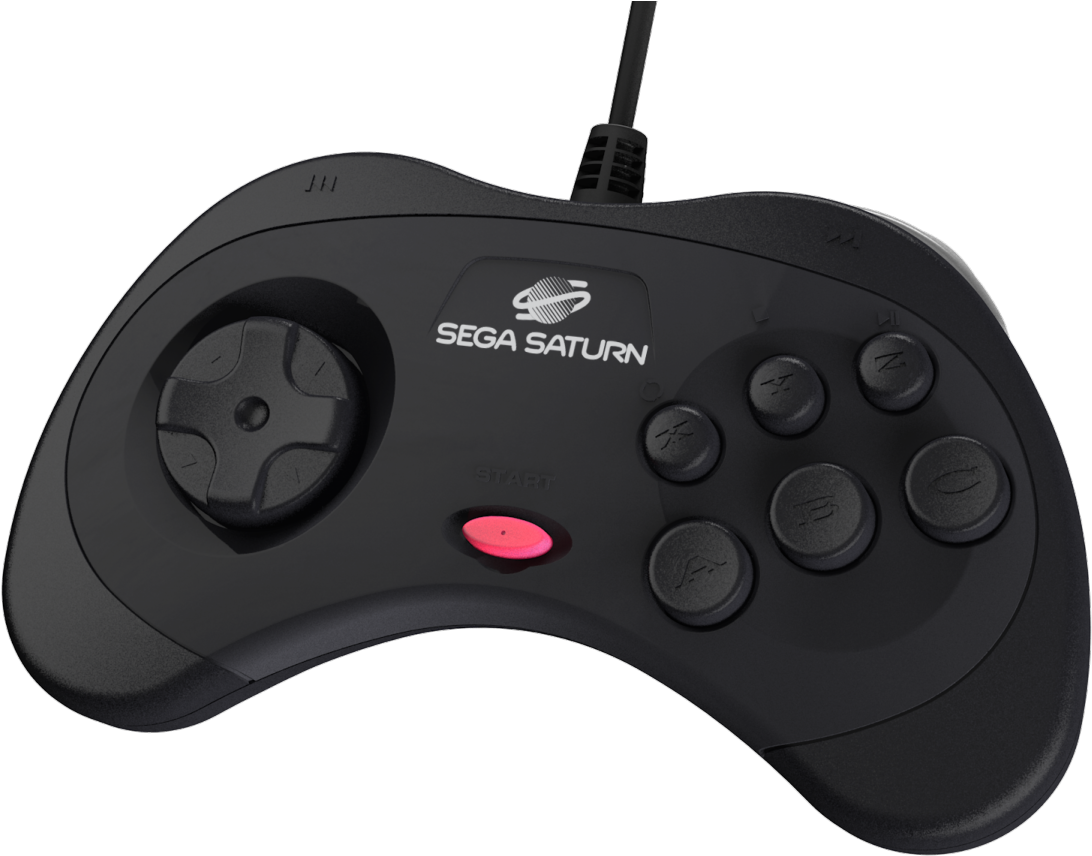 Sega Saturn Controller Black